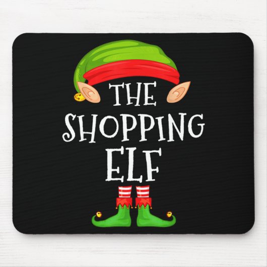 Christmas Elf Matching Family Pajama, The Shopng E Muismat (Voorkant)