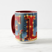 Christmas ELF Mug – Glitter Letters & Kids Holiday Mok (Voorkant links)
