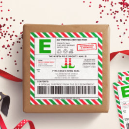 Christmas Elf North Pole Address Shipping Labels