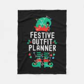 Christmas Elf Office Team Party Family Matching _1 Fleece Deken (Voorkant)