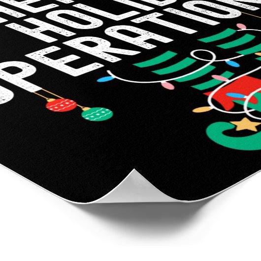 Christmas Elf Office Team Party Family Matching _1 Poster (Hoek)