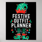 Christmas Elf Office Team Party Family Matching _1 Poster (Voorkant)