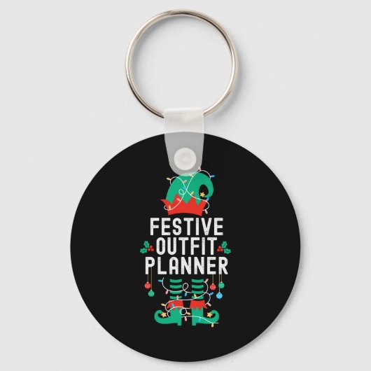 Christmas Elf Office Team Party Family Matching _1 Sleutelhanger (Voorkant)