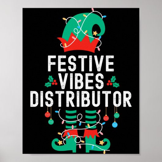 Christmas Elf Office Team Party Family Matching _2 Poster (Voorkant)