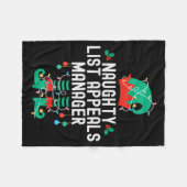 Christmas Elf Office Team Party Family Matching  Fleece Deken (Voorkant (Horizontaal))