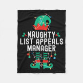 Christmas Elf Office Team Party Family Matching  Fleece Deken (Voorkant)