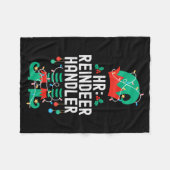 Christmas Elf Office Team Party Family Matching Fleece Deken (Voorkant (Horizontaal))