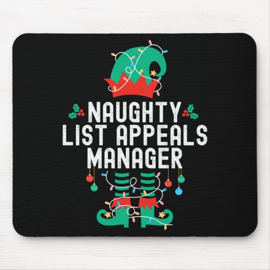 Christmas Elf Office Team Party Family Matching Muismat (Voorkant)