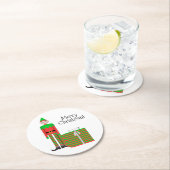 Christmas Elf Onderzetter - Gestreept cadeaupakket (Insitu)