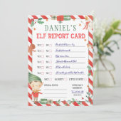 Christmas Elf Report Kaart (Staand voorkant)