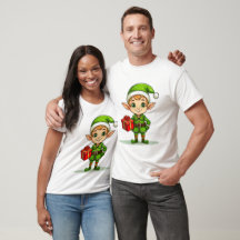 Christmas Elf T-Shirt – Festive Holiday Design
