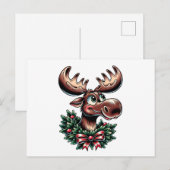Christmas Elk  Briefkaart (Voorkant / Achterkant)