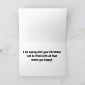 CHRISTMAS/ELKE DAG DAT JE SUNSHINE VOOR MIJN LEVEN KAART (Binnen)