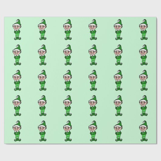 Christmas Elves inpakpapier (Vlak)