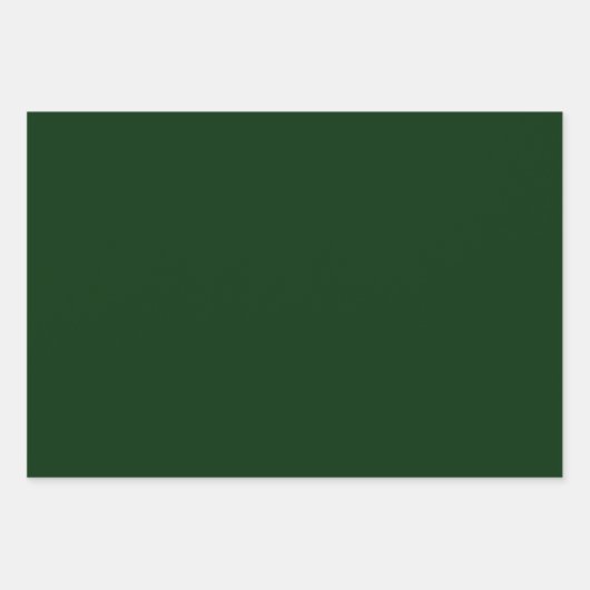 Christmas emerald green solid stylish rustic inpakpapier vel (Voorkant 2)