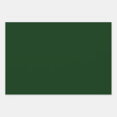 Christmas emerald green solid stylish rustic inpakpapier vel (Voorkant)