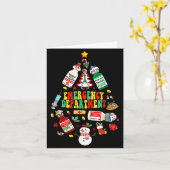 Christmas Emergency Room Er Rn Nurse Department He Kaart (Gele Bloem)