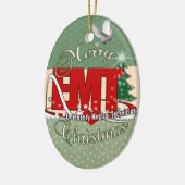 CHRISTMAS EMT Medical Noodtechnicus Keramisch Ornament (Links)