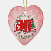 CHRISTMAS EMT Medical Noodtechnicus Keramisch Ornament (Links)