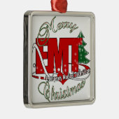 CHRISTMAS EMT Medical Noodtechnicus Metalen Ornament (Rechts)