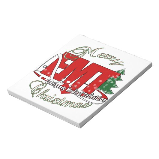 CHRISTMAS EMT Medical Noodtechnicus Notitieblok (Linkerzijde)