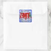 CHRISTMAS EMT Medical Noodtechnicus Vierkante Sticker (Tas)