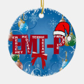 CHRISTMAS EMT-P SANTA NOODPARAMEDIUM KERAMISCH ORNAMENT (Voorkant)