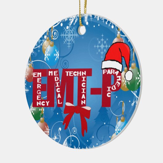 CHRISTMAS EMT-P SANTA NOODPARAMEDIUM KERAMISCH ORNAMENT (Links)