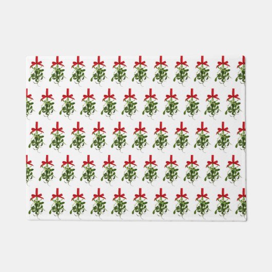 "CHRISTMAS EN MISTLETOE" DEURMAT (Voorkant)