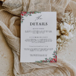 Christmas Enclosure Kaart-De Details Sjabloon Kaart