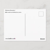 'Christmas Encounters' schilderij op een Briefkaart (Achterkant)