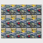 'Christmas Encounters' schilderij op een Cadeaupapier (Vlak)