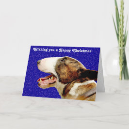 Christmas English Bull Terrier Feestdagen Kaart