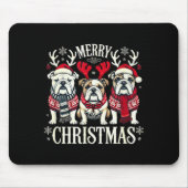 Christmas English Bulldog Mom English Bulldog Chri Muismat (Voorkant)