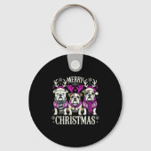 Christmas English Bulldog Mom English Bulldog Chri Sleutelhanger (Voorkant)