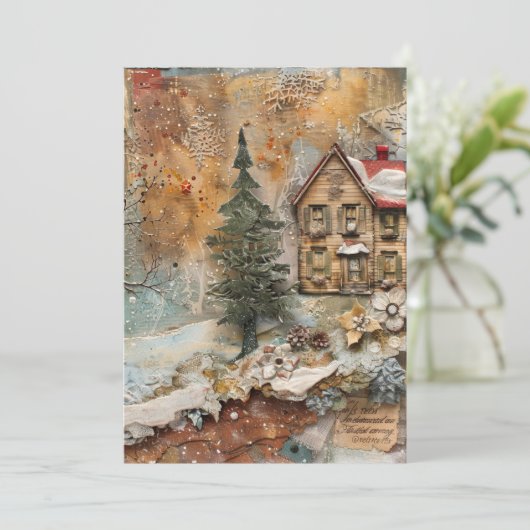 Christmas Ephemera Wenskaart (Staand voorkant)