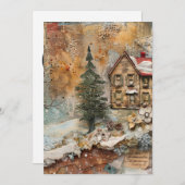 Christmas Ephemera Wenskaart (Voorkant / Achterkant)