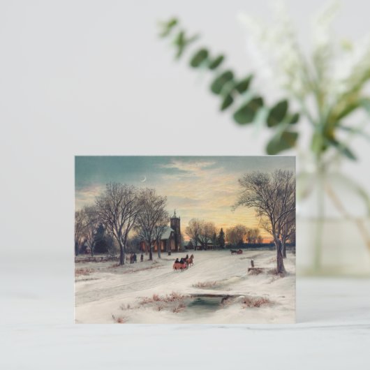 Christmas Eve Briefkaart (Staand voorkant)