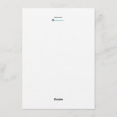 Christmas Eve dinner party invitation template Kaart (Achterkant)