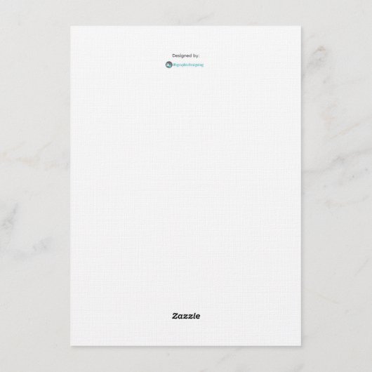 Christmas Eve dinner party invitation template Kaart (Achterkant)