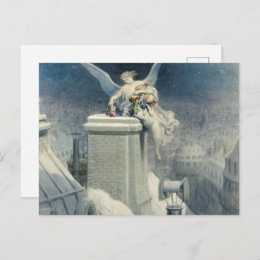 Christmas Eve - Gustave Dore Briefkaart (Voorkant / Achterkant)