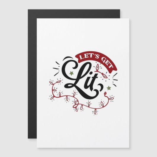 Christmas Eve Merry Christmas - Let's Get Lit  (Voorkant / Achterkant)