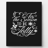 Christmas Eve Merry Christmas Tis The Season Jolly Fotoplaat (Voorkant)