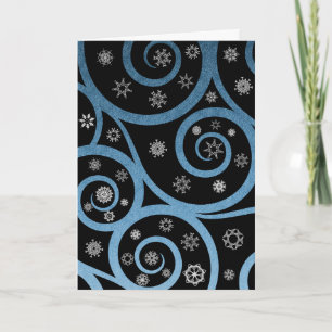 Christmas Eve Night Holiday Cards Feestdagen Kaart