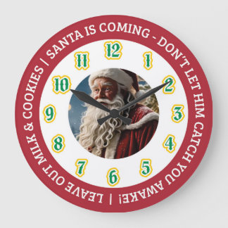Christmas Eve Santa Clock Grote Klok
