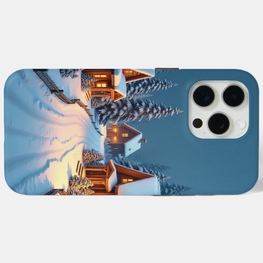 Christmas Eve Village Case-Mate iPhone Case (Achterkant (horizontaal))