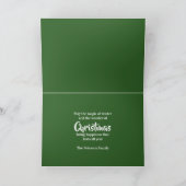 Christmas Evergreen Branch Feestdagen Kaart (Binnen)