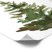 Christmas Evergreen Trees Holiday Home Decor Poster (Hoek)