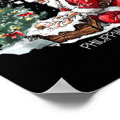 Christmas Every Knee Shall Bow Santa Nativity Scen Poster (Hoek)