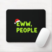 Christmas Eww, People Funny Sarcastic Santa Hat Xm Muismat (Met muis)